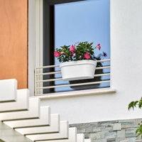 Euro 3 Plast Hängekasten 'UP Cassetta', weiß, ca. 50 x 21 x H 23 cm