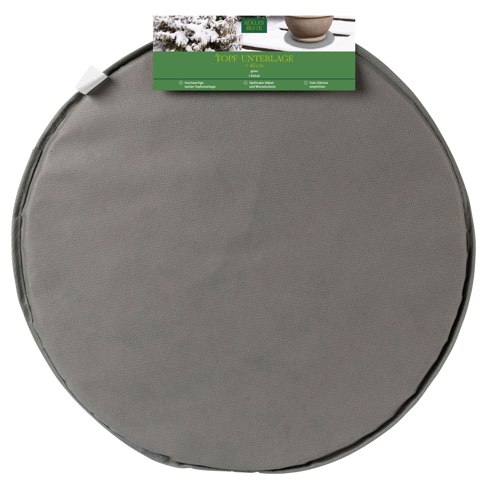 Kölles Beste Topfunterlage, grau, ca. Ø 45 cm