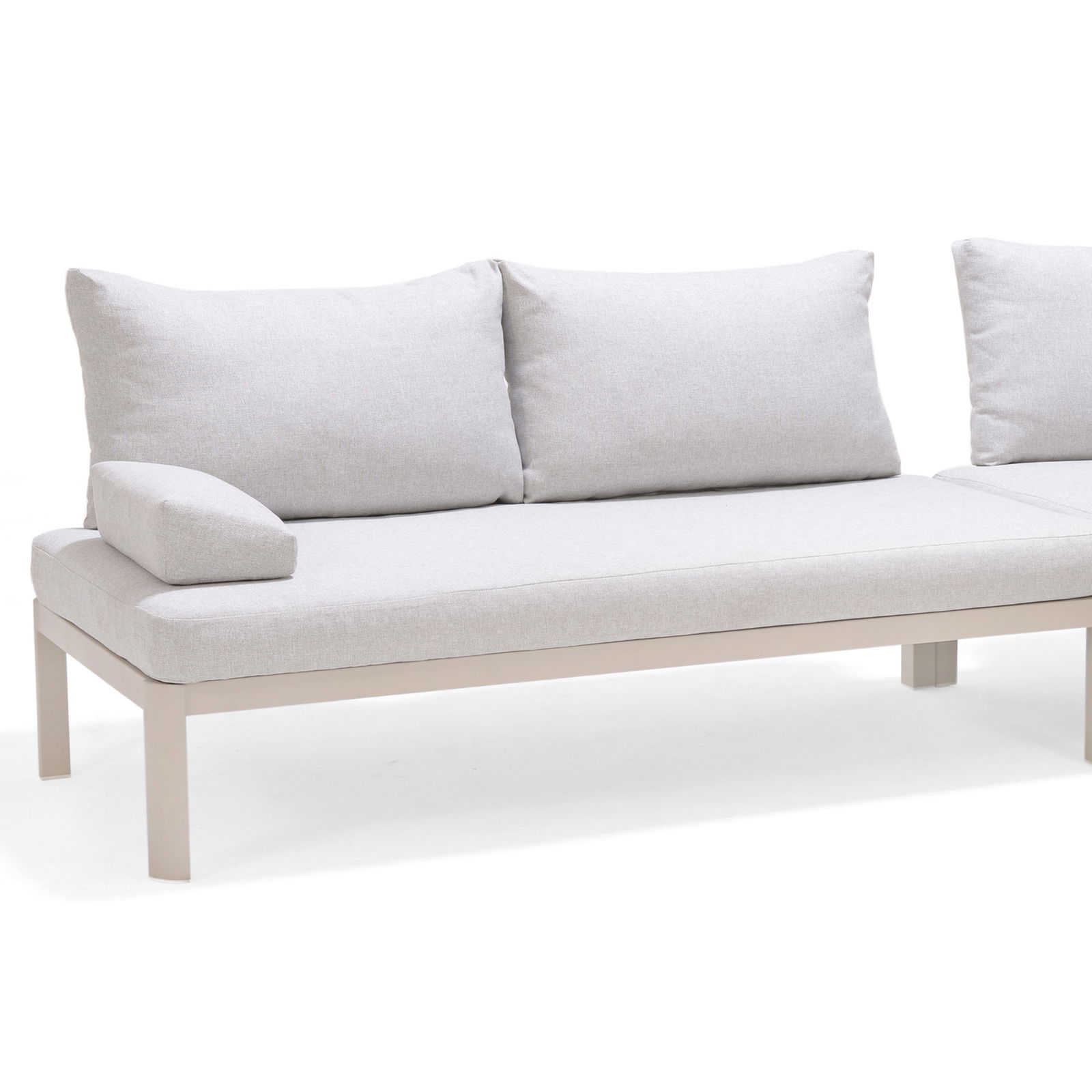 ScanCom Eckloungesofa-Set 'Berlin', creme