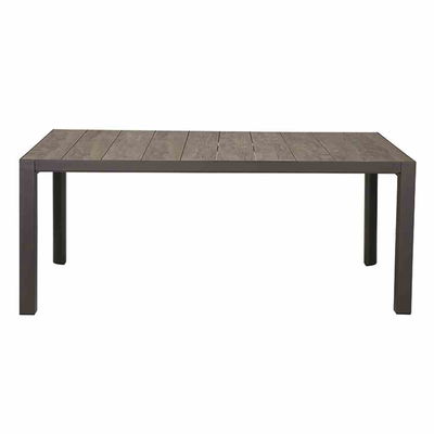 Gartentisch Silva, Tischplatte in Washed Grey, 182 x 100cm