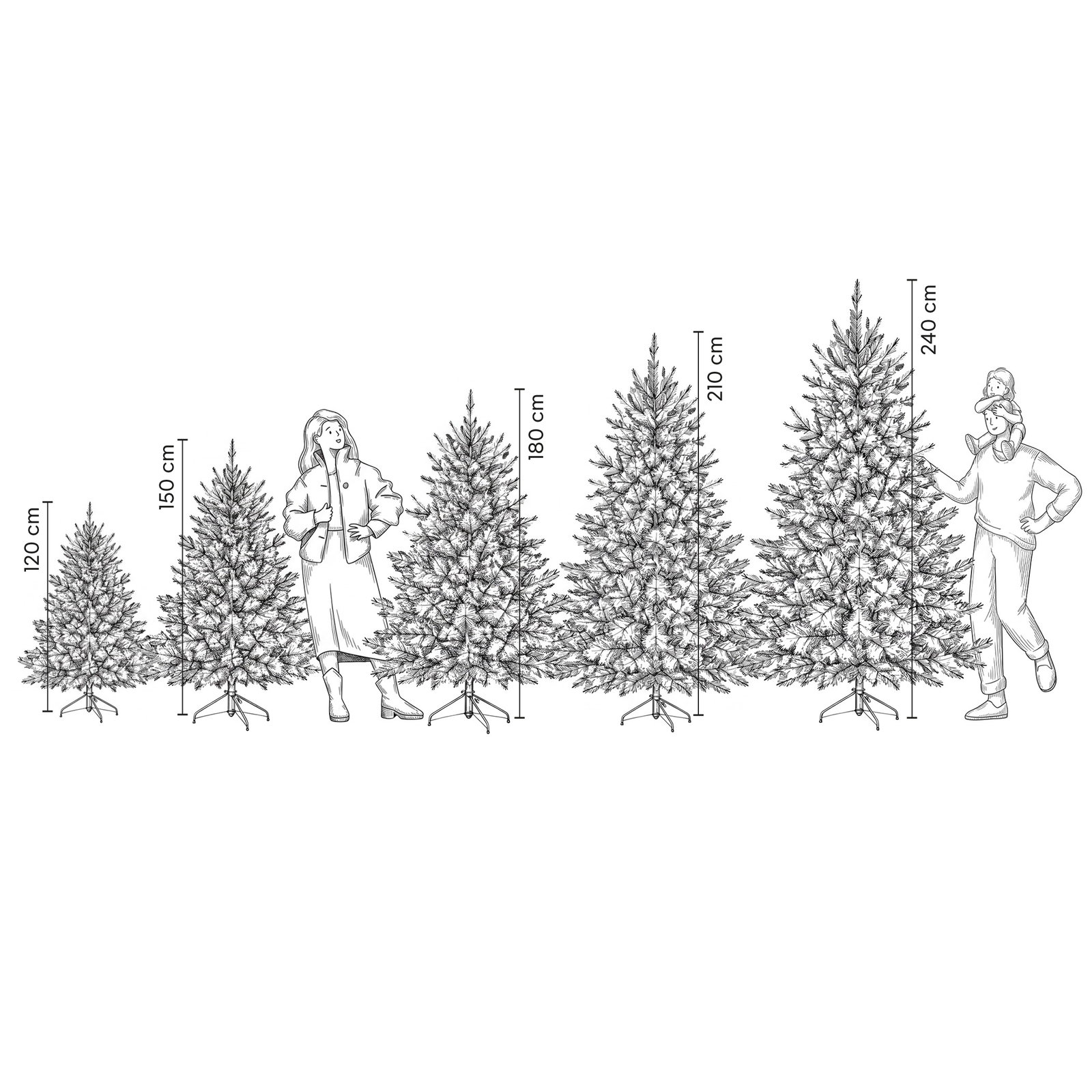 Künstlicher Weihnachtsbaum 'Easy Light' mit 600 LEDs, Höhe ca. 240 cm Künstlicher Weihnachtsbaum 'Easy Light' mit 600 LEDs, Höhe ca. 240 cm