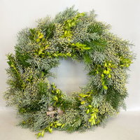 Adventskranz, Arizonica-Bux, halbrund gebunden, ca. 30 cm Ø Adventskranz, Arizonica-Bux, halbrund gebunden, ca. 30 cm Ø