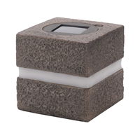 Solarwürfel Cube Light, LED, grau, ca. 12 x 12 cm