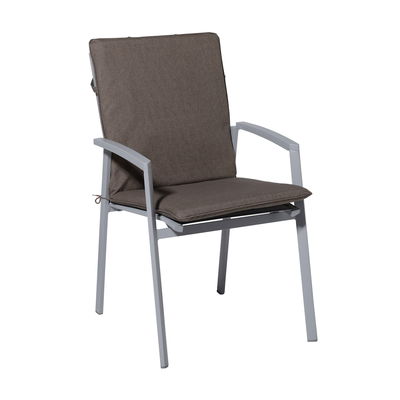 Auflage 'Oxford', taupe, ca. 97 x 49 cm