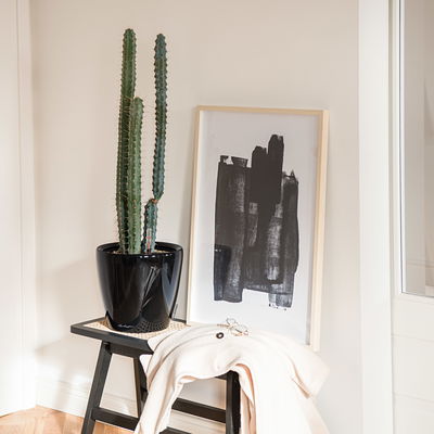 Lechuza 'Classico LS 21', schwarz, ca. Ø 21 x H 20 cm