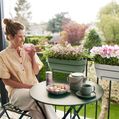 Elho Pflanzgefäß 'Vibia Campana 50', pistaziengrün, ca. 49 x 18 x H 17 cm Elho Pflanzgefäß 'Vibia Campana 50', pistaziengrün, ca. 49 x 18 x H 17 cm