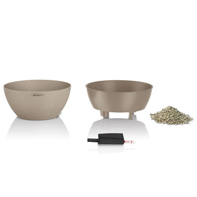 Lechuza 'Cubeto Stone 40', sandbeige, ca. Ø 40 x H 18,3 cm Lechuza 'Cubeto Stone 40', sandbeige, ca. Ø 40 x H 18,3 cm