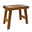 Hocker eckig aus recyceltem Teakholz, ca. 50x30x43 cm