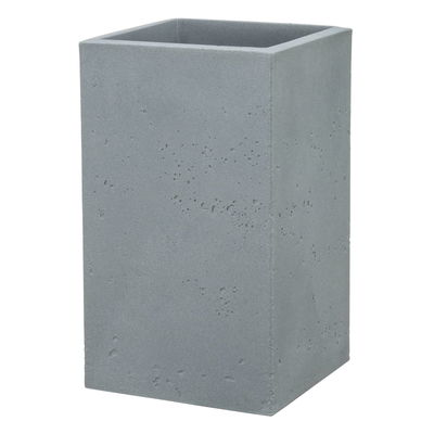 Scheurich Pflanzgefäß 'C-Cube High', Stony Grey, ca. 28 x 28 x H 48 cm