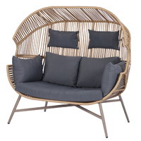 Geflechtsessel 'Deluxe' inkl. Auflagen, 2 Sitzer