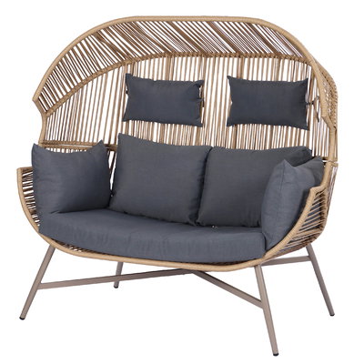 Geflechtsessel 'Deluxe' inkl. Auflagen, 2 Sitzer