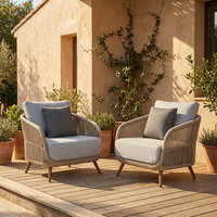 Kölle Loungesessel 'Cafune' inkl. Auflagen, grau/beige