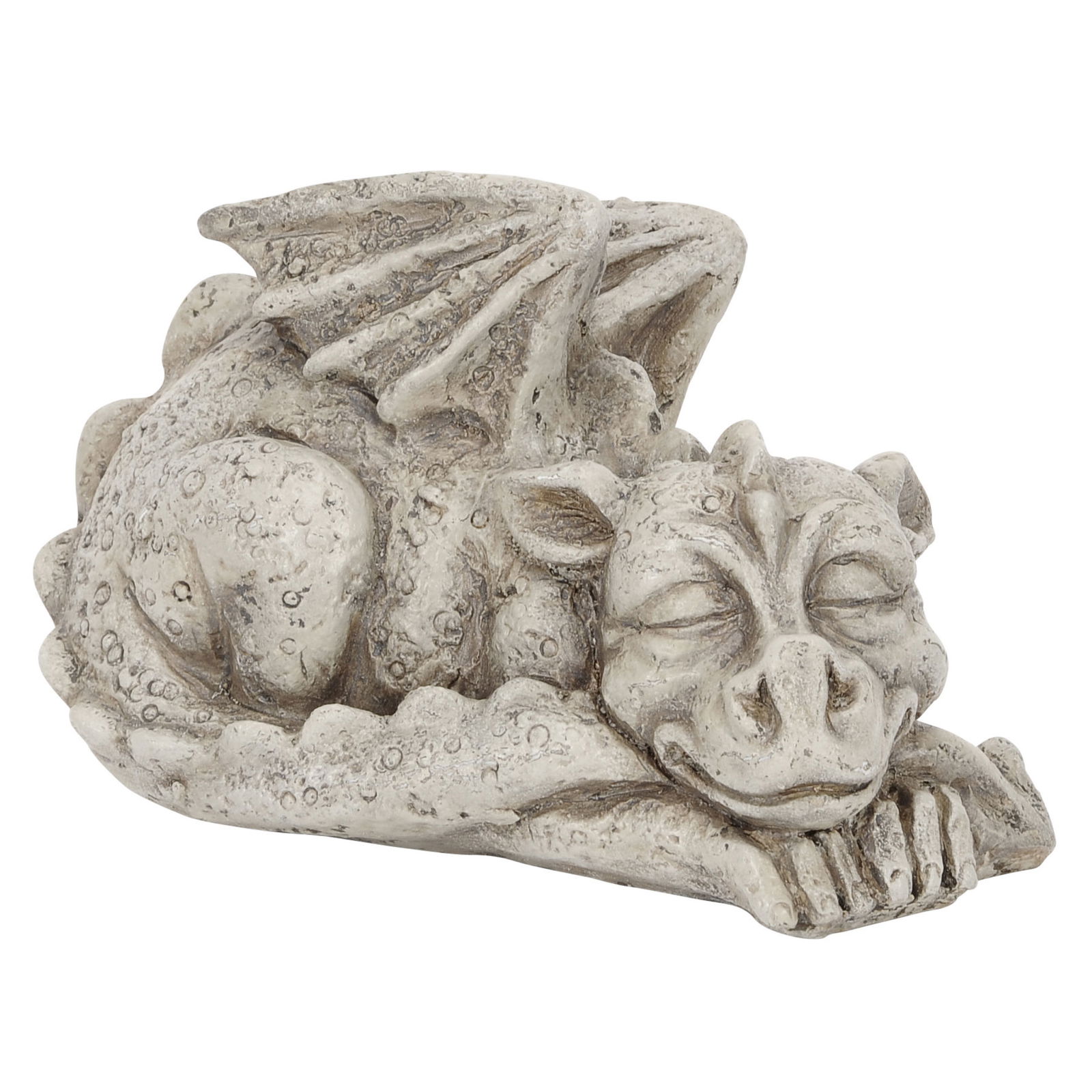 Dekofigur Drache liegend, braun-grau, ca. 20 x 12 x H14 cm Dekofigur Drache liegend, braun-grau, ca. 20 x 12 x H14 cm