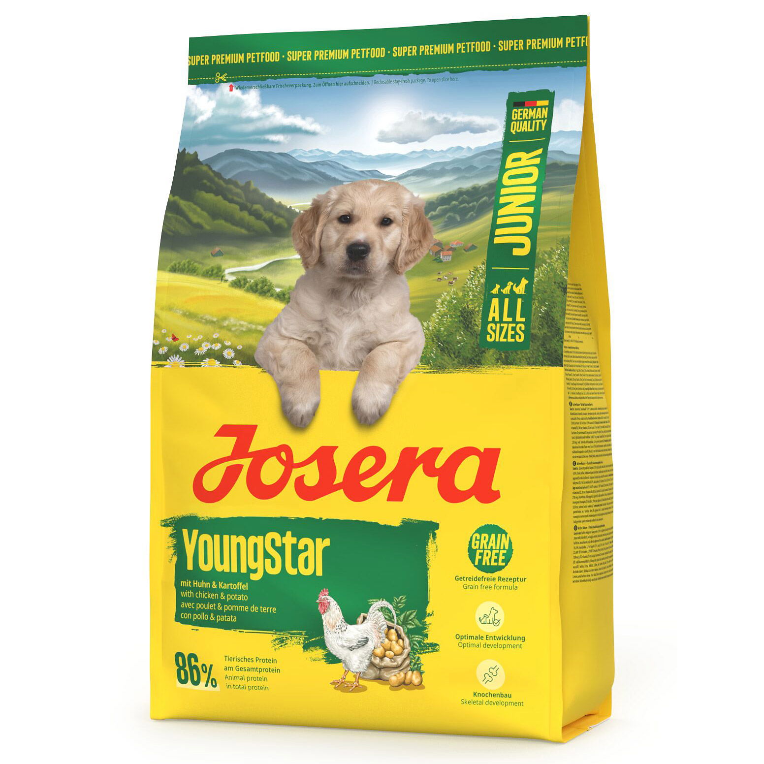 Josera Hundefutter Junior YoungStar mit Huhn & Kartoffel, 3kg