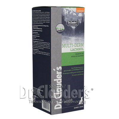 Dr. Clauder's Dog Hair & Skin Multi Derm Lachsöl, 250 ml Dr. Clauder's Dog Hair & Skin Multi Derm Lachsöl, 250 ml