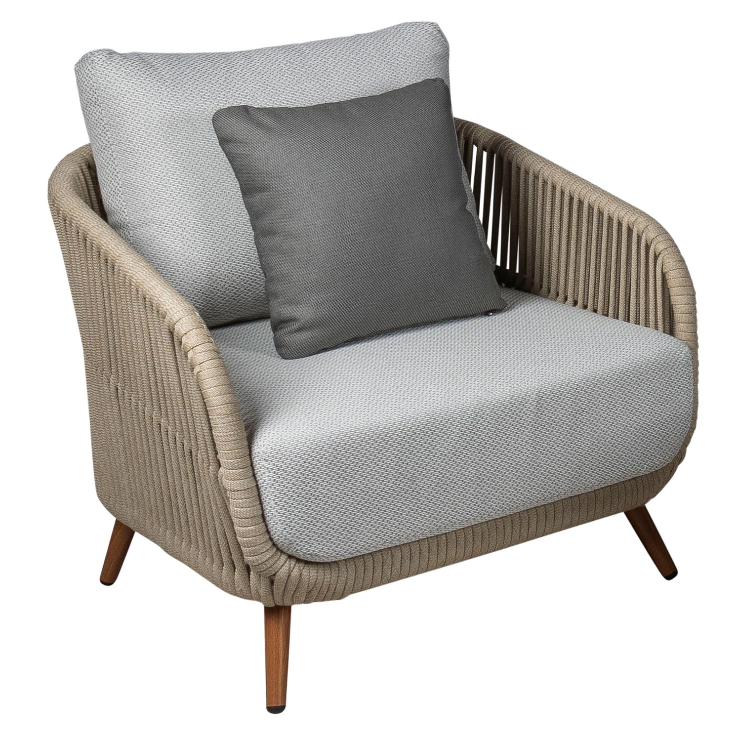 Kölle Loungesessel 'Cafune' inkl. Auflagen, grau/beige Kölle Loungesessel 'Cafune' inkl. Auflagen, grau/beige