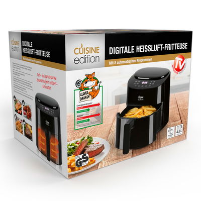 Heißluft-Fritteuse 'Cuisine Edition', schwarz, 4,5 Liter Heißluft-Fritteuse 'Cuisine Edition', schwarz, 4,5 Liter