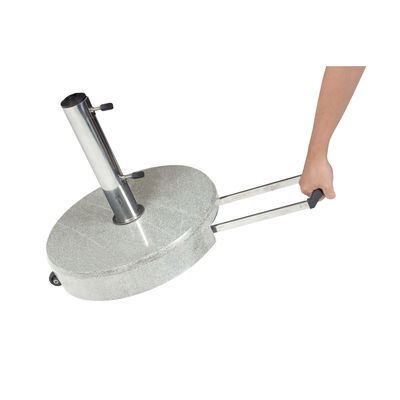 Kölle Trolley Granit-Schirmständer, rund, mit Rollen, Ø 45 cm Kölle Trolley Granit-Schirmständer, rund, mit Rollen, Ø 45 cm