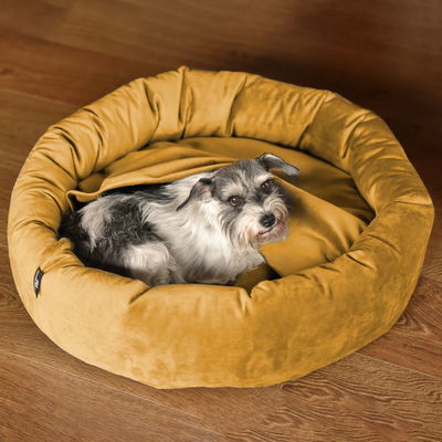 Kuschelinsel 'Lajos M', gelb, Ø 68 cm Kuschelinsel 'Lajos M', gelb, Ø 68 cm