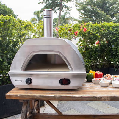 Buschbeck Pizzaofen 'X1', grau, Edelstahl, ca. 48 x 52 x H74 cm Buschbeck Pizzaofen 'X1', grau, Edelstahl, ca. 48 x 52 x H74 cm