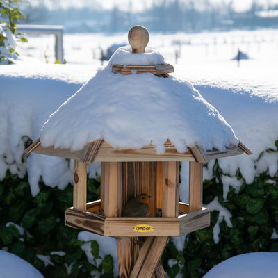 Kiefer-Vogelhaus 'Ember', geflammt, 55 x 62 x 43 cm Kiefer-Vogelhaus 'Ember', geflammt, 55 x 62 x 43 cm