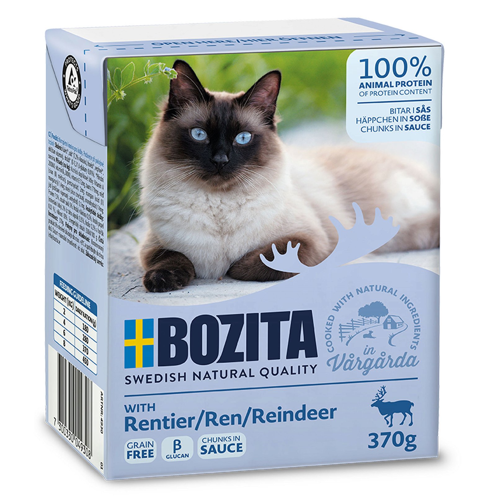 Bozita Katzenfutter, Rentier, 370 g