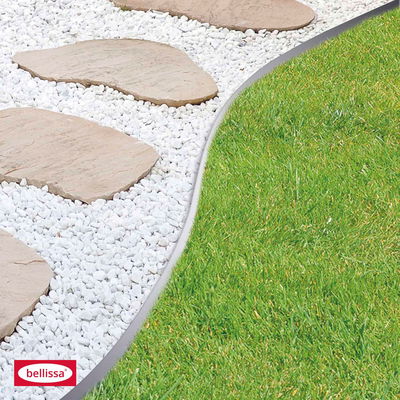 Rasenkante, silber, Stahl, 118 x 12,5 cm Rasenkante, silber, Stahl, 118 x 12,5 cm