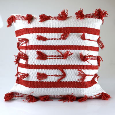 Kissen mit Füllung, rot-weiß, ca. 45 x 45 cm Kissen mit Füllung, rot-weiß, ca. 45 x 45 cm