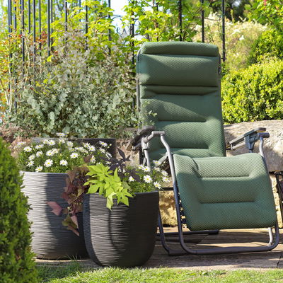 Capi Europe Pflanzgefäß 'Rib Cullen', schwarz, ca. Ø 35 x H 34 cm Capi Europe Pflanzgefäß 'Rib Cullen', schwarz, ca. Ø 35 x H 34 cm