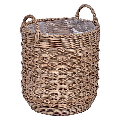 Pflanzkorb 'Tuy', natur braun, ca. Ø 44 x H 53 cm