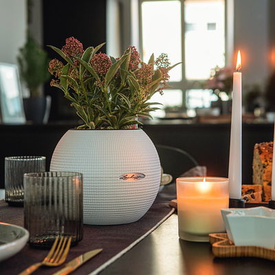 Lechuza 'Puro Color 20', weiß, ca. Ø 20 x H 16 cm