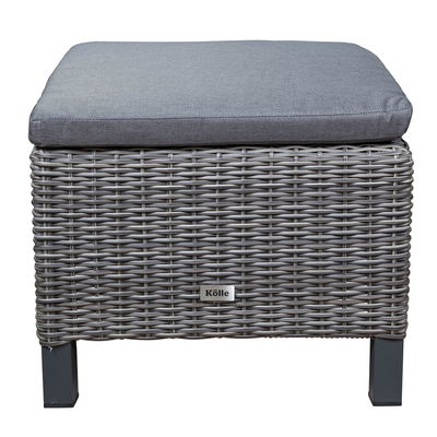 Hocker 'Bremen', Polyrattan, dunkelgrau, 42 x 50 x 54 cm Hocker 'Bremen', Polyrattan, dunkelgrau, 42 x 50 x 54 cm