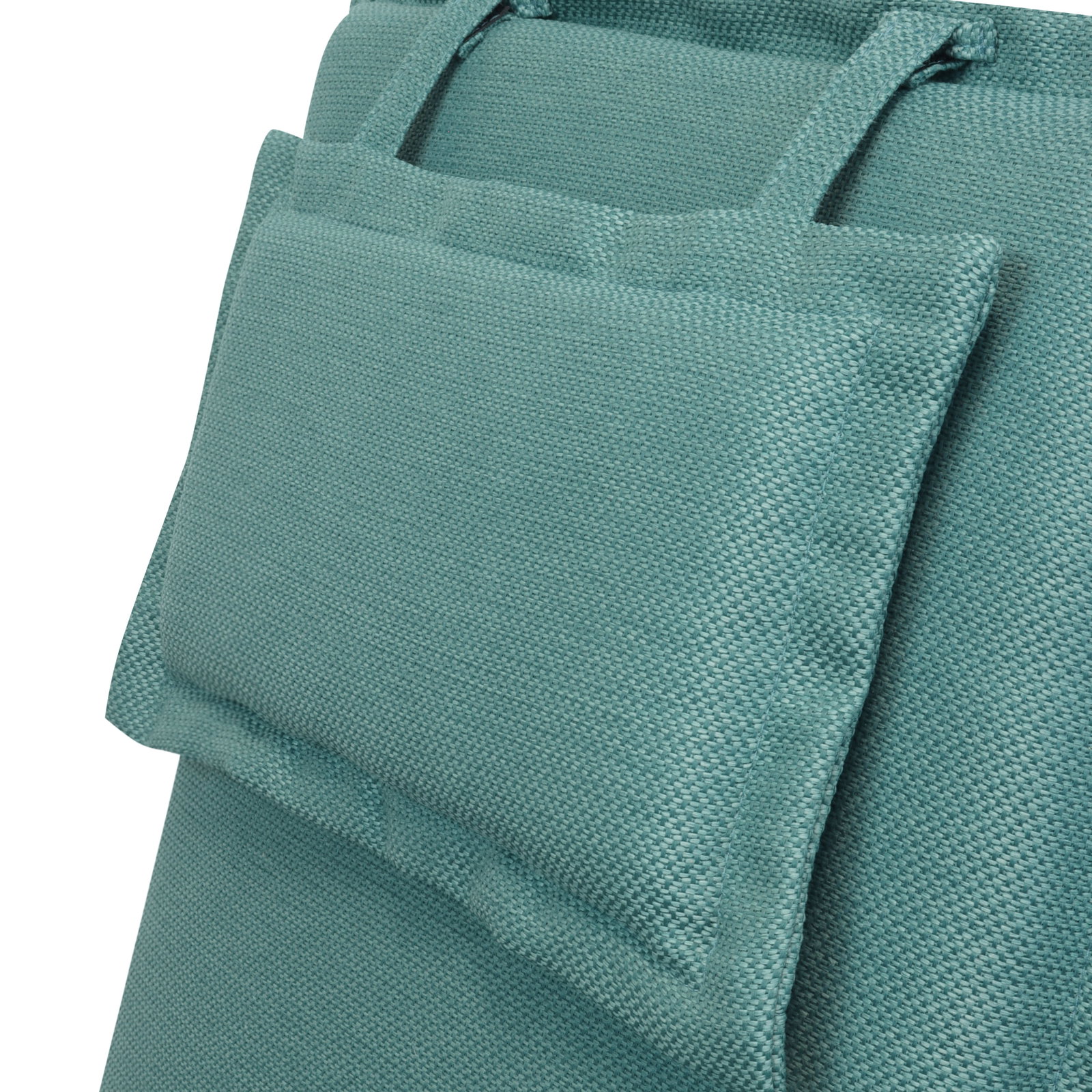 Kölles Beste Hochlehnerauflage 'Twist', petrol, ca. 120 x 50 cm