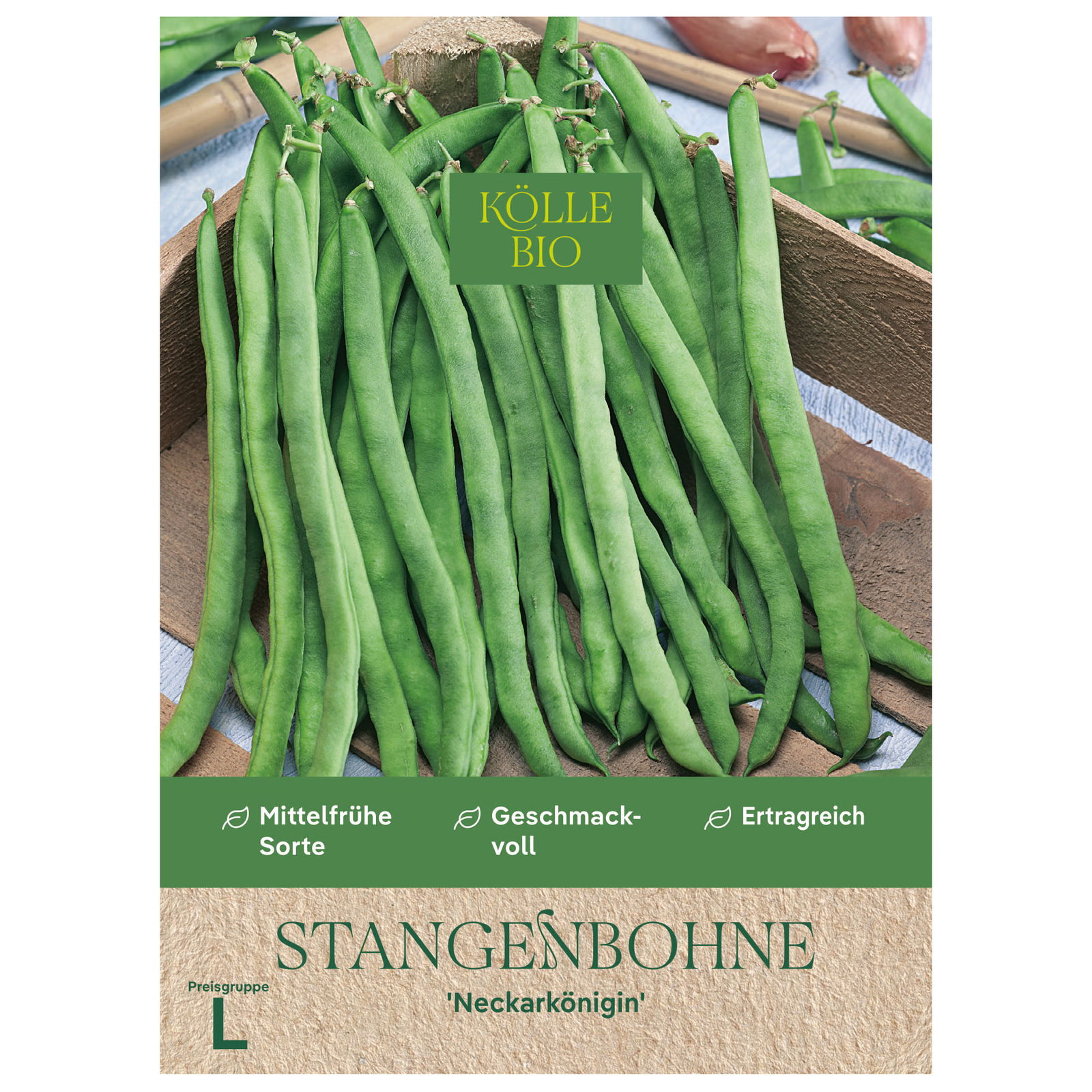 Kölle Bio Saatgut, Stangenbohne 'Neckarkönigin'