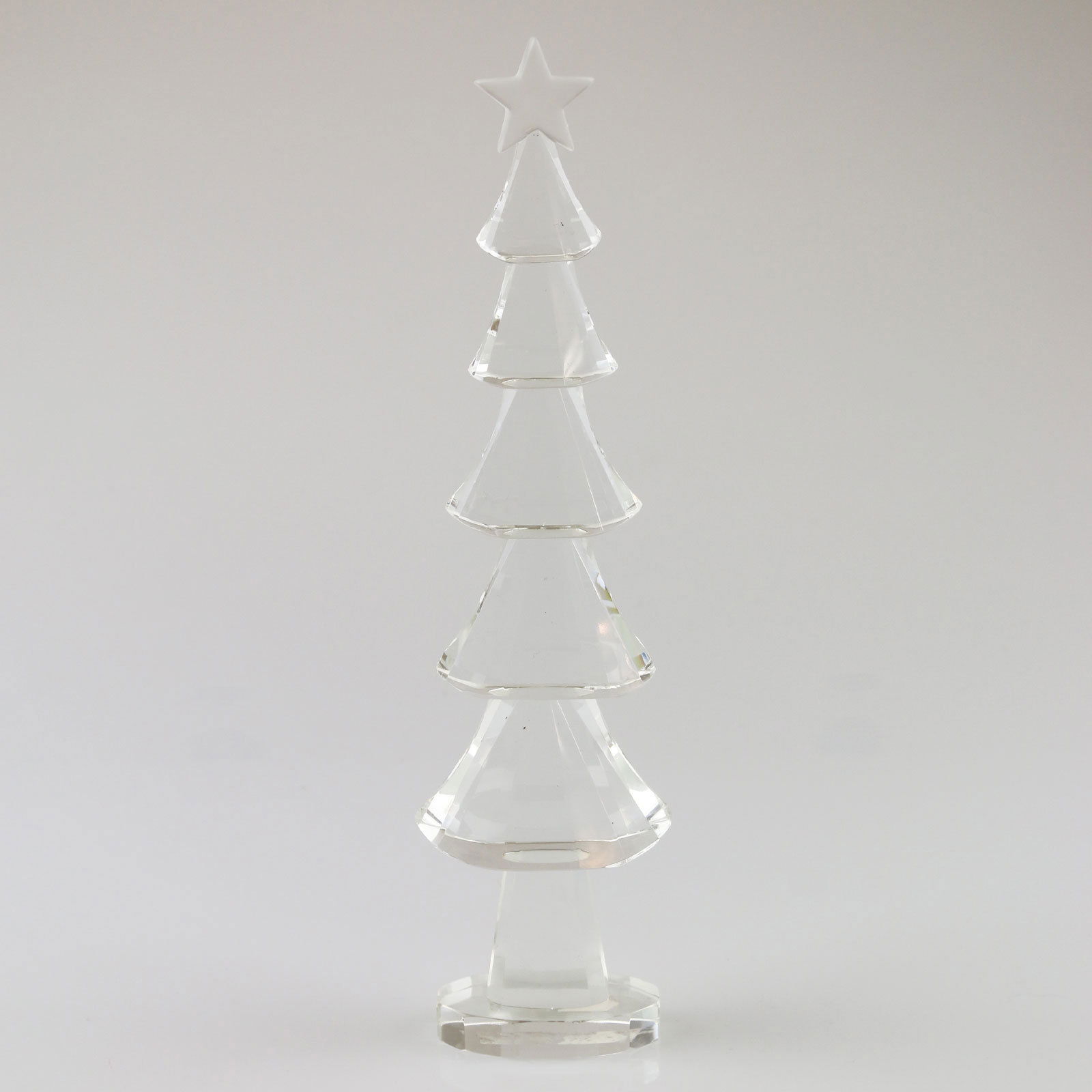 Deko-Tannenbaum, klar, Glas, D7xH26,5 cm