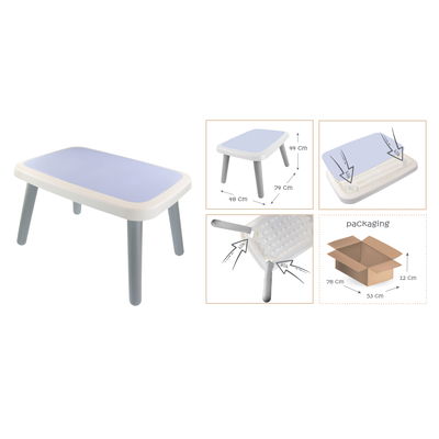 Mochtoys Kindertisch, blau, ca. H44 x 24 x 48 cm Mochtoys Kindertisch, blau, ca. H44 x 24 x 48 cm