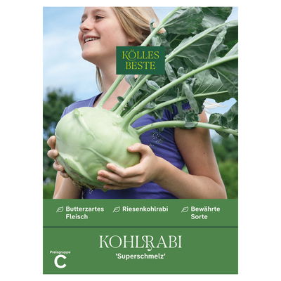 Kölles Beste Gemüsesamen, Kohlrabi 'Superschmelz' Kölles Beste Gemüsesamen, Kohlrabi 'Superschmelz'