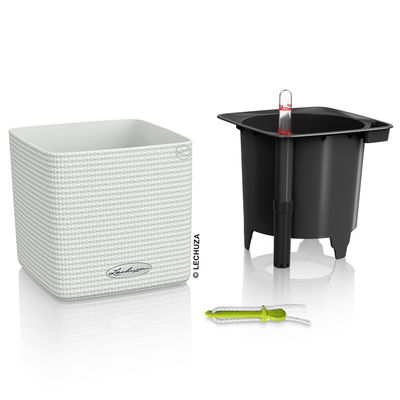 Lechuza 'Cube Color 14', weiß, ca. 14 x 14 x H 13,5 cm