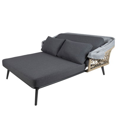 Kölle Sonnenliege 'Sunny' inkl. Auflage & Dach, anthrazit