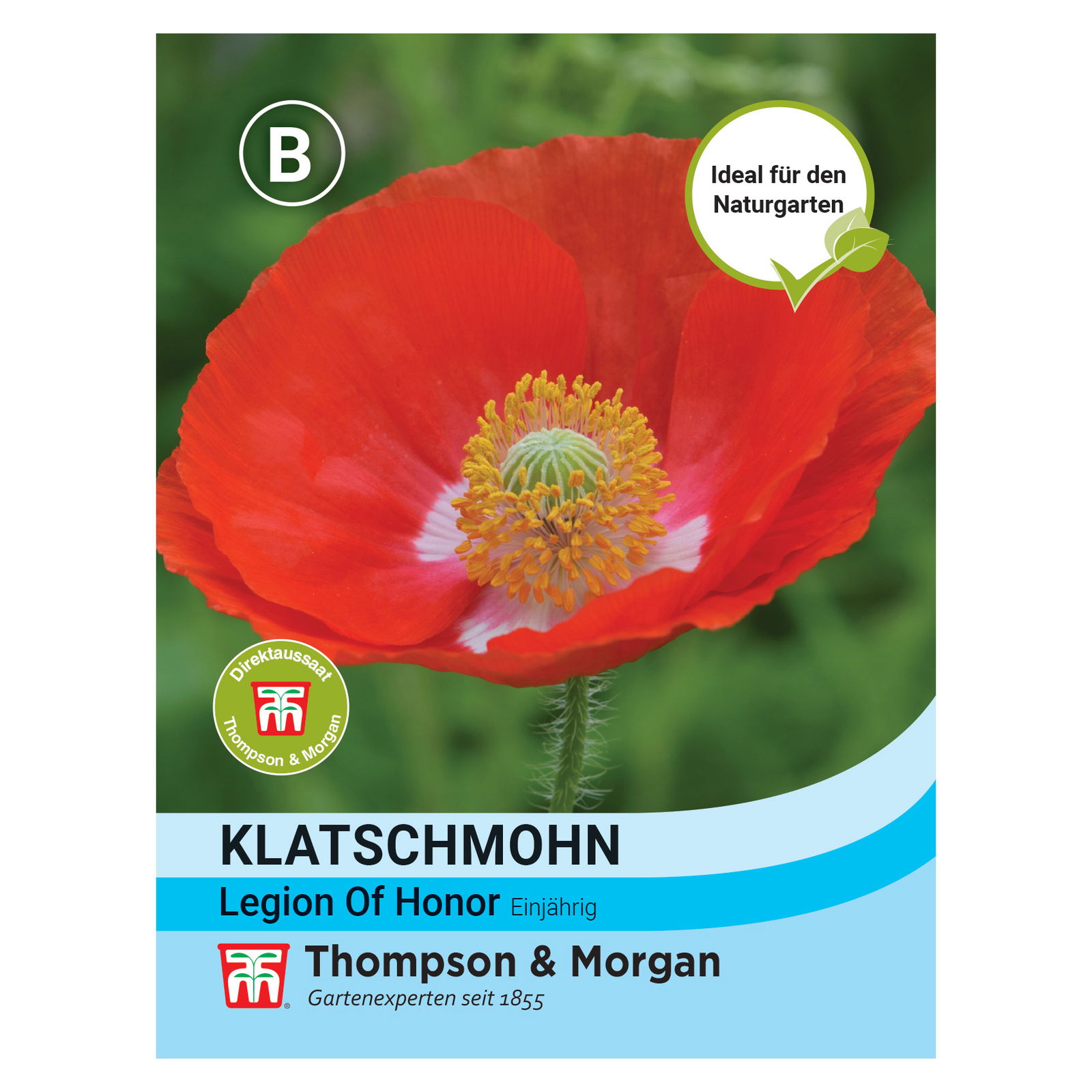 Thompson & Morgan Saatgut, Klatschmohn 'Legion of Honor'