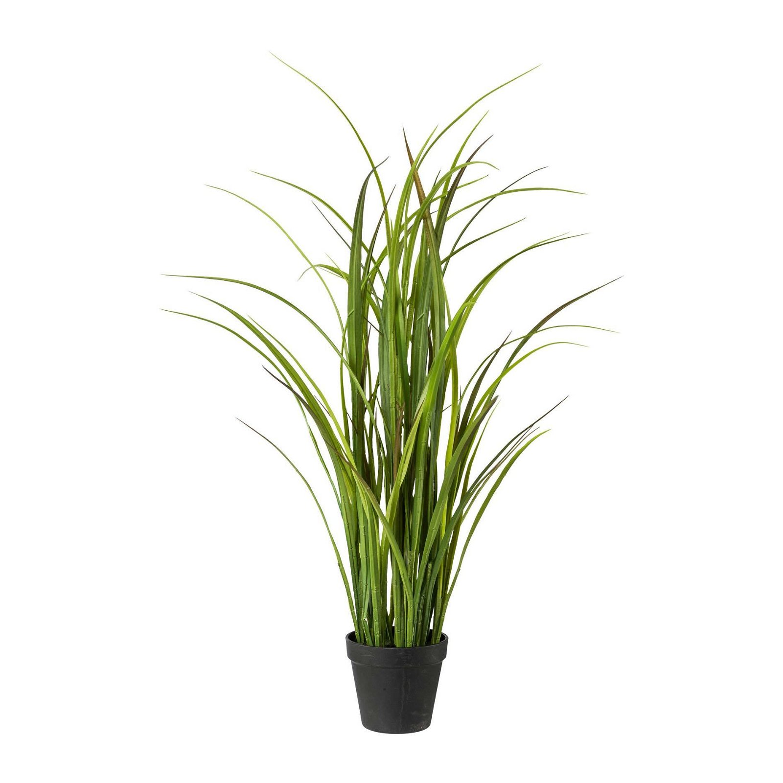 Kunstpflanze Wiesengras, 90 cm, im einfachen Kunststofftopf 12,5 x 12,5 cm, grün