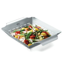 Weber® Style™ Gemüsekorb groß, Edelstahl, 37 x 30 x 6,5 cm