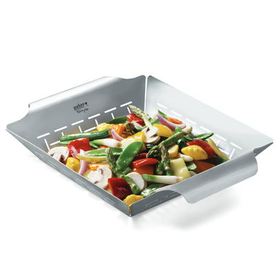 Weber® Style™ Gemüsekorb groß, Edelstahl, 37 x 30 x 6,5 cm Weber® Style™ Gemüsekorb groß, Edelstahl, 37 x 30 x 6,5 cm