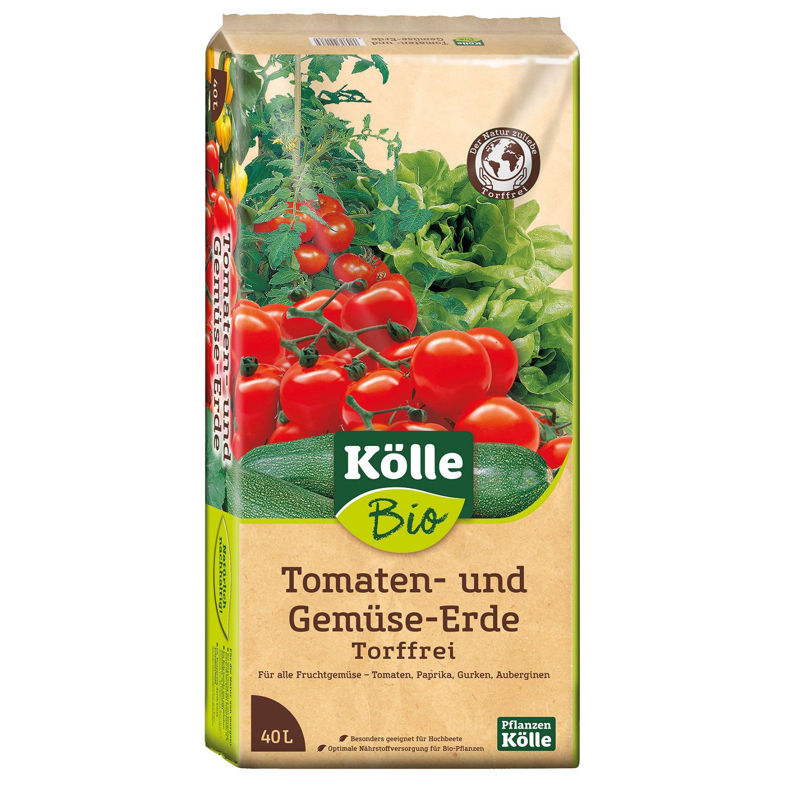 Kölle Bio Tomaten- und Gemüseerde torffrei, 40 l