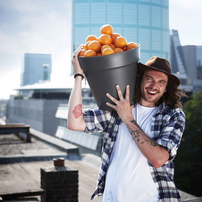 Elho Pflanzgefäß 'Loft Urban round 50', anthrazit, ca. Ø 48,5 x H 44,5 cm Elho Pflanzgefäß 'Loft Urban round 50', anthrazit, ca. Ø 48,5 x H 44,5 cm