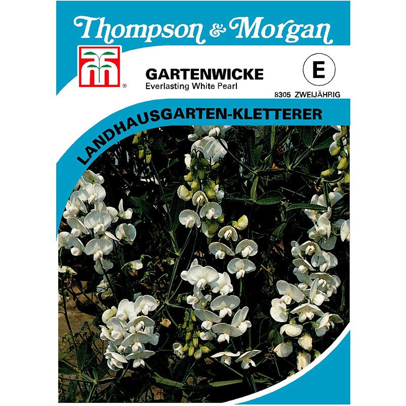 Thompson & Morgan Blumensamen Gartenwicke Everlasting White Pearl