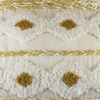 Kissen mit Füllung, gelb-weiß, ca. 45 x 45 cm Kissen mit Füllung, gelb-weiß, ca. 45 x 45 cm