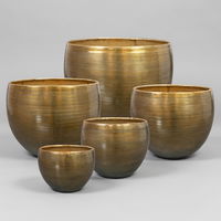 Kölle Pflanzgefäß 'Rowen', gold, 5-teilig