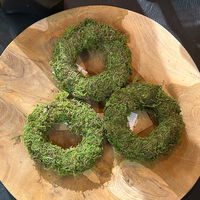 Asiamoos-Kranz, grün, Ø ca. 10 cm, 10 Stück