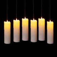 Schwebende LED-Kerzen mit Zauberstab, 6er-Set